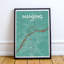 Nanjing City Map 1 Piece Wall Art-1773594735
