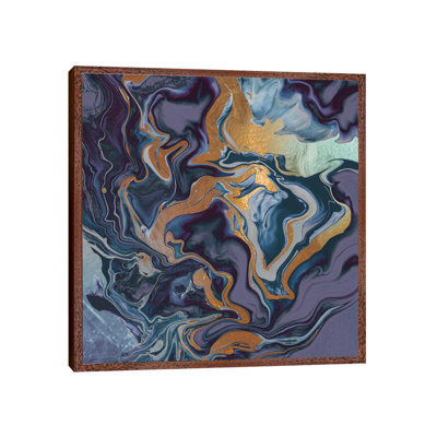 Drama Queen II Purple Gold 1 Piece Painting on Canvas