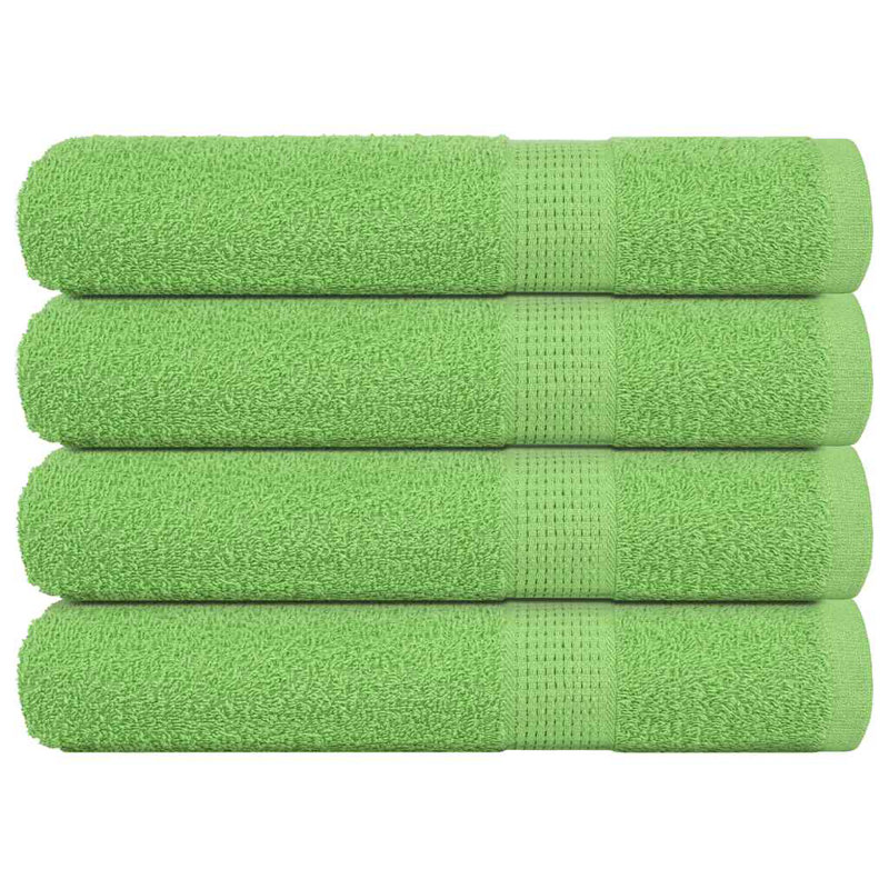 Sawiki 100% Cotton Bath Towels, Apple green, Beach Towel - 4 Pack