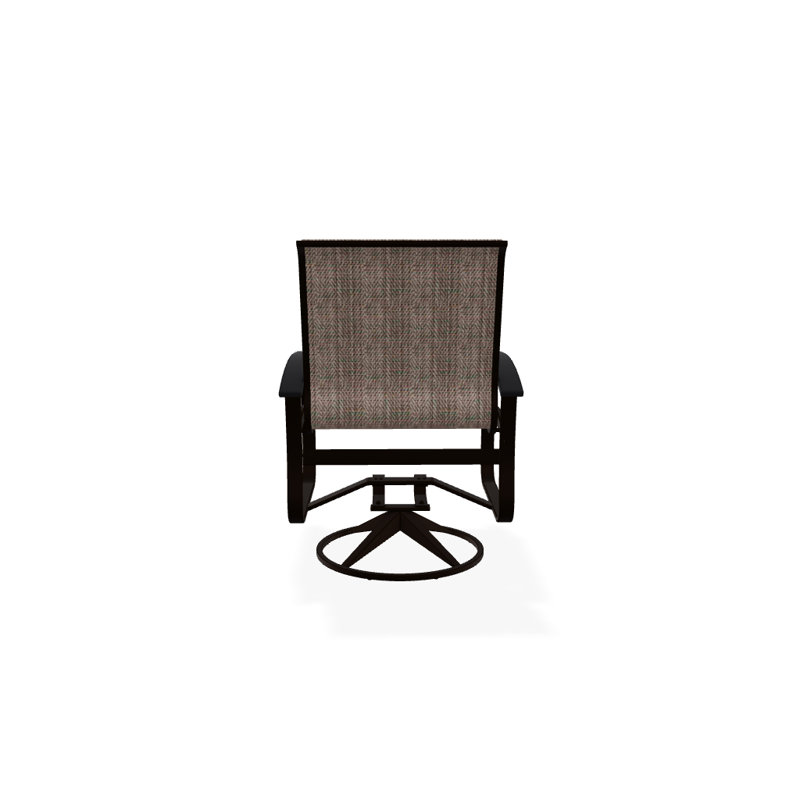Belle Isle Outdoor Dining Armchair, Forest Forest Green 22D Sunbrella®, Black P70, Textured Kona