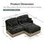 Canapés profonds Chenille Modulaire Leopard Modern Living Home