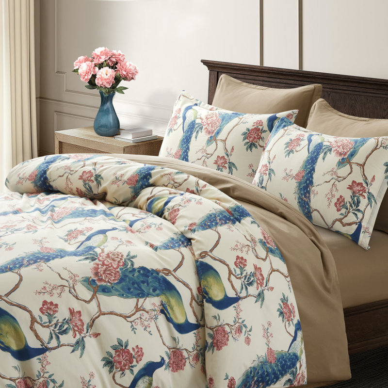 Ensemble de housse de couette crème, Housse de couette pour très grand lit et 2 très