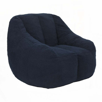 Teddy Bean Bag Chair with Armrests Stuffed High-Density Foam
