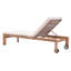 Dansville 28.7'' Outdoor Powder Coated Aluminum Chaise Lounge