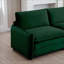Canapés modulaires | 3 pièces pour salon Mid-Century | Vert | Velours côtelé