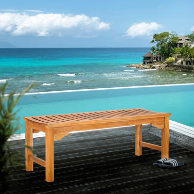 Ingrid Teak Picnic Bench by Bay Isle Home