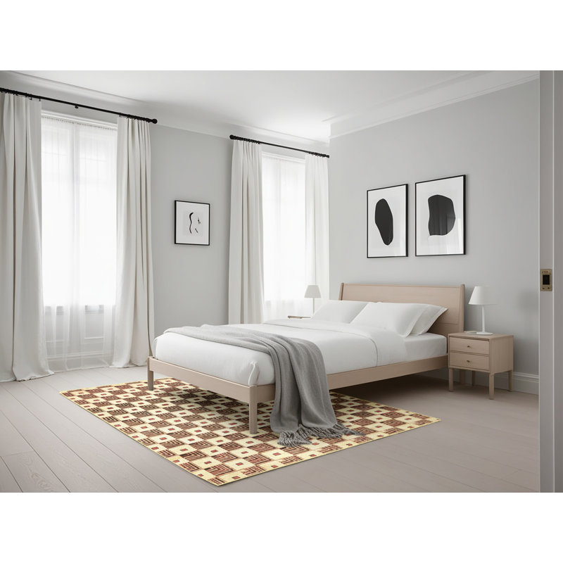 4 - Tapis abstrait moderne 334, Rectangle 5 pi x 7 pi