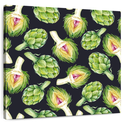 Artichokes On Black