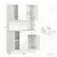 Grand garde-manger gris avec micro-ondes Stan-840116696