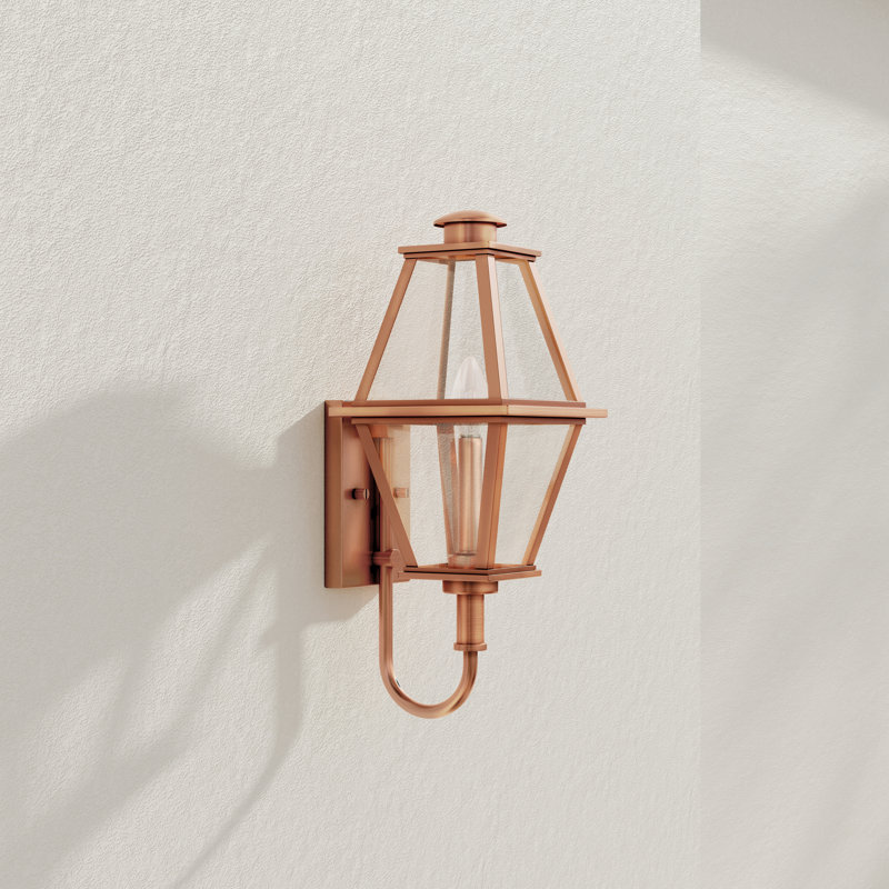 Didama Wall Light, 18.12" H x 7.25" W x 8.5" D, Antique Copper