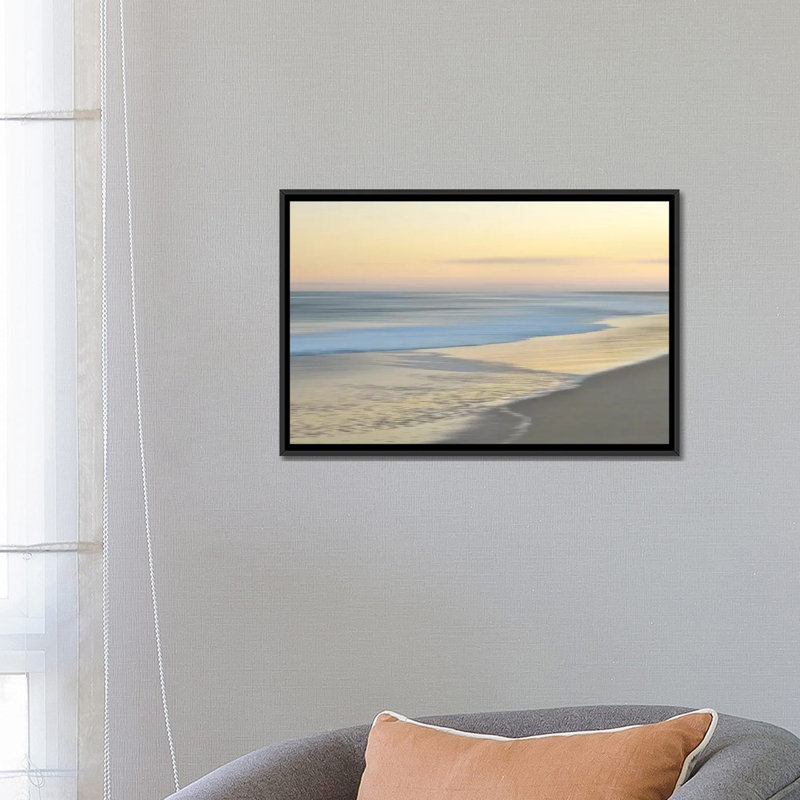 «Pastel Horizon» par Maggie Olsen - impression sur toile tendue, H 18 po x l 26 po x p 1,5 po, Toile avec cadre noir