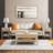 Rattan Accent Side Table with Drawer