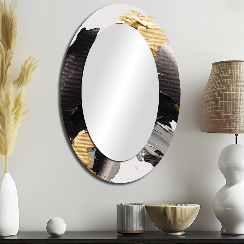 Miroir mural moderne exquis Darling Gold, 36 po x 24 po
