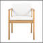 Chaises de salle à manger d'extérieur (ensemble de 4) avec structure en bois d'acacia, finition teck clair et coussins beiges