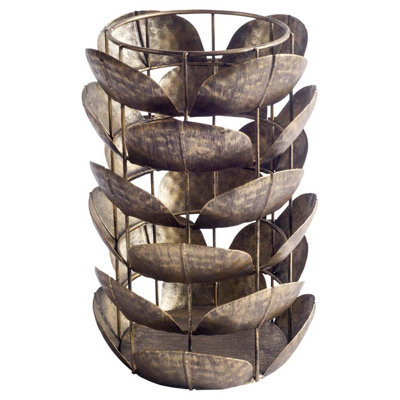 Ouragan de table en métal bronze
