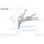 Wall Mounted 2.5M Square Free Arm Parasol-83511327