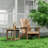 Outdoor Side Table Adirondack Tables Weather Resistant Patio Table Plastic Outdoor End Tables（Set Of Two）-117549412