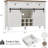 Farmhouse 48" Coffee Bar Cabinet,Kitchen Storage Buffet Cabinet With Sliding Barn Door With 3 Drawers-1181789525