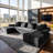  Boneless 134" Sectional Couches -1733686033