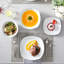 24 Pcs Porcelain Dinnerware Set, White Plate With Sliver Border, Service For 6 Person, Dinner Plate, Dessert Plate, Soup Plate And Bowl Set-427686717
