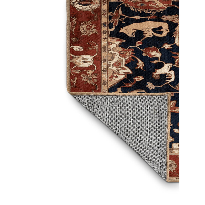 Tapis brun lavable à la machine