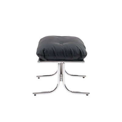 Bauhaus-Inspired Leather Footstool