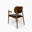 Chaise rembourrée en cuir Mid-Century-107174147