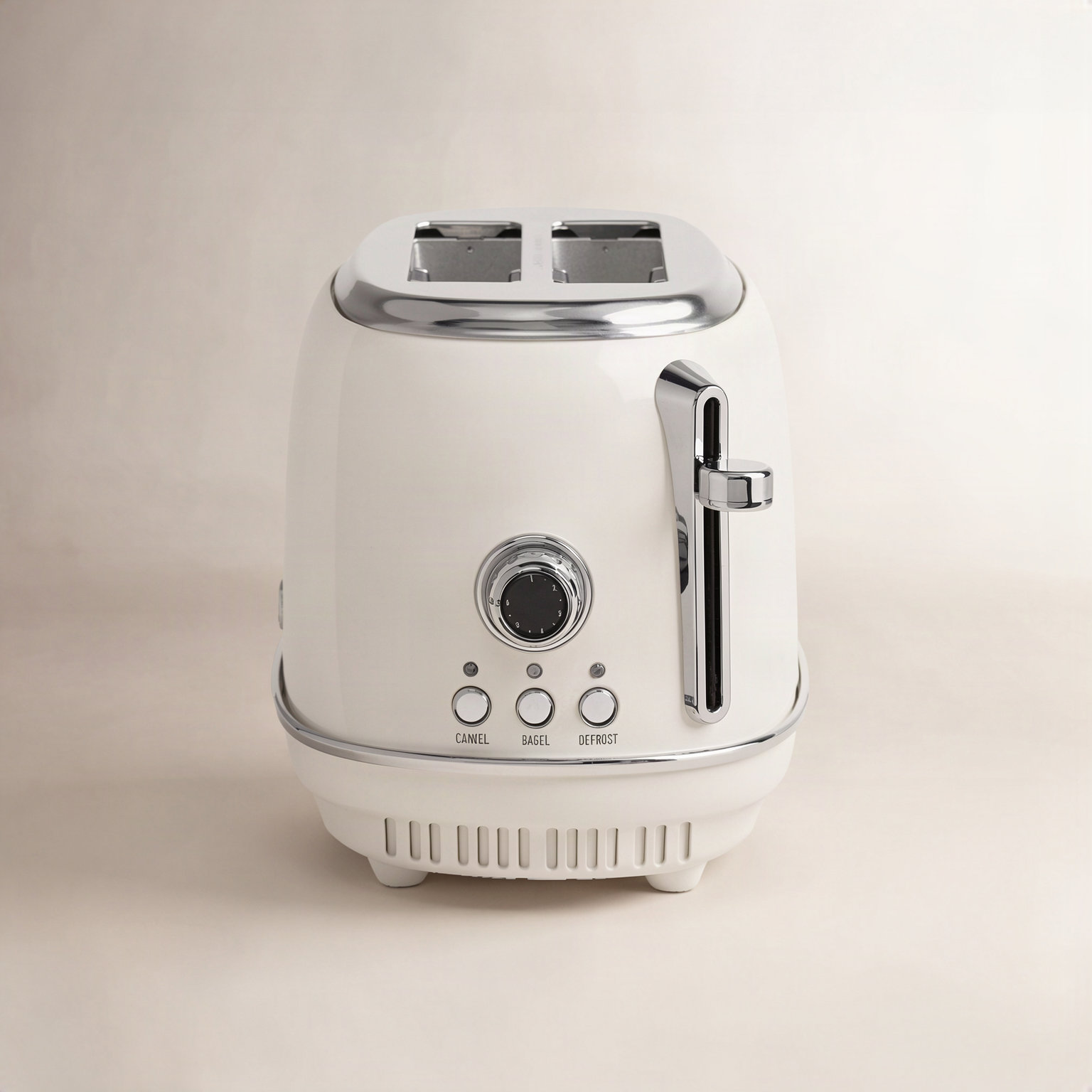 HADEN Heritage 2-Slice Wide Slot Toaster, Ivory White