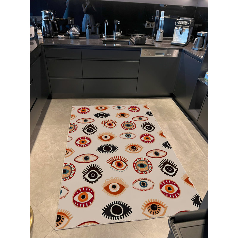 Tapis intérieur / extérieur en polypropylène tissé à la machine Sashia, Rectangle 3 pi 4 po x 6 pi 7 po
