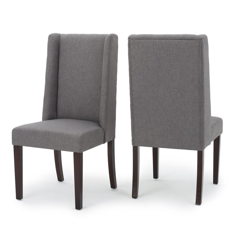 Chaise d'appoint rembourrée Harlow, Gris foncé