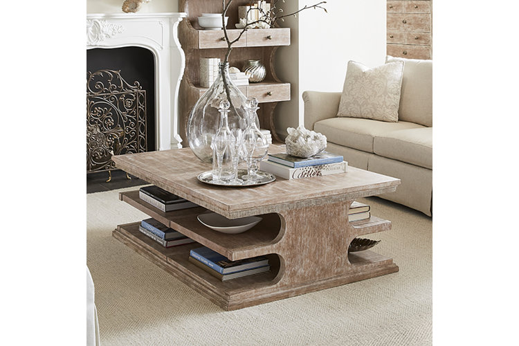 storage coffee table with shelves