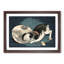 Cat with Paper Lantern by Kobayashi Kiyochika - Picture Frame Graphic Art Print-55513644-55513645