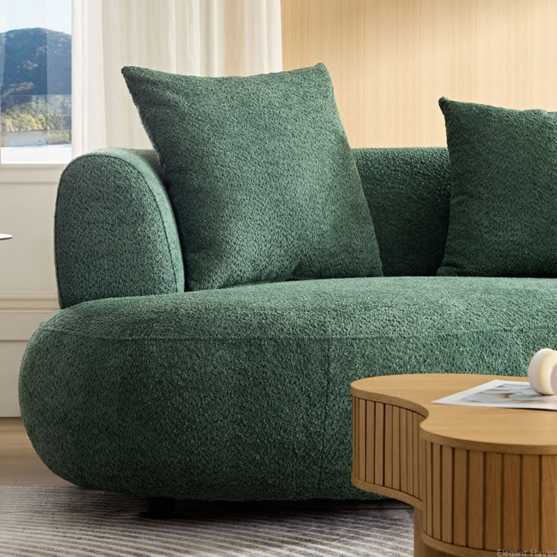 Canapé de style italien à lumière luxueuse, Vert
