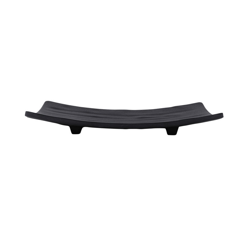Elite Global Solutions Zen Melamine Platter, Black