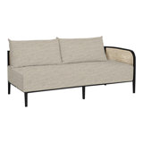 Havana Cane N-Dura Resin Wicker Outdoor Right Arm Facing Sectional