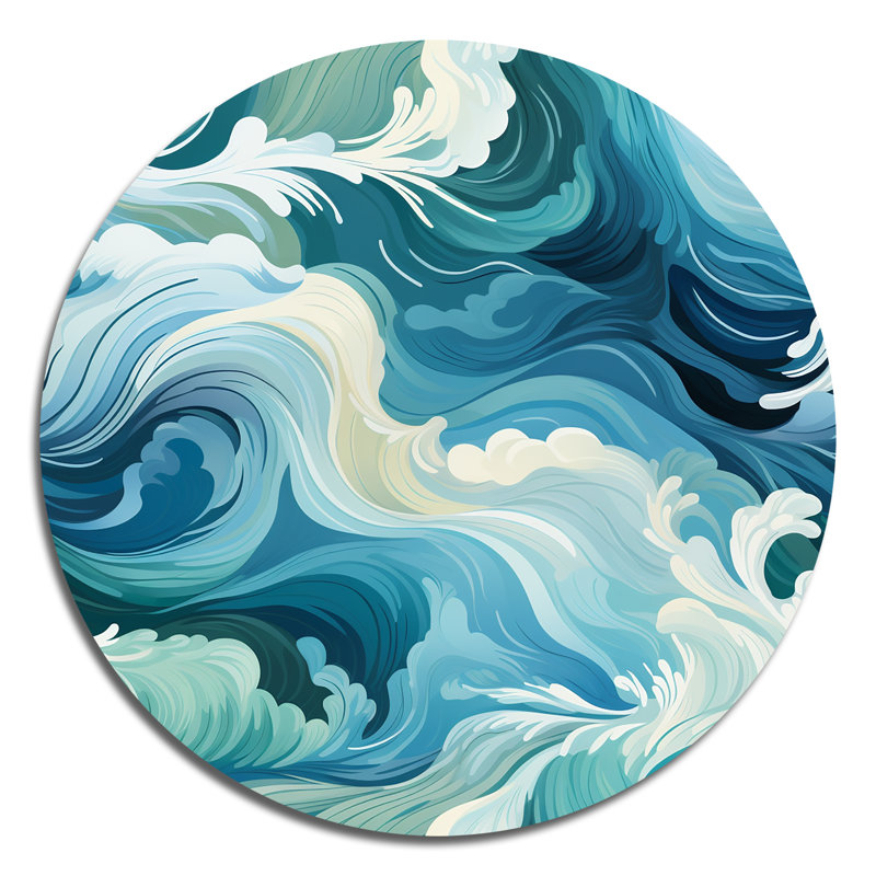 Petit - Abstract Round Metal Art, H 23 po x l 23 po