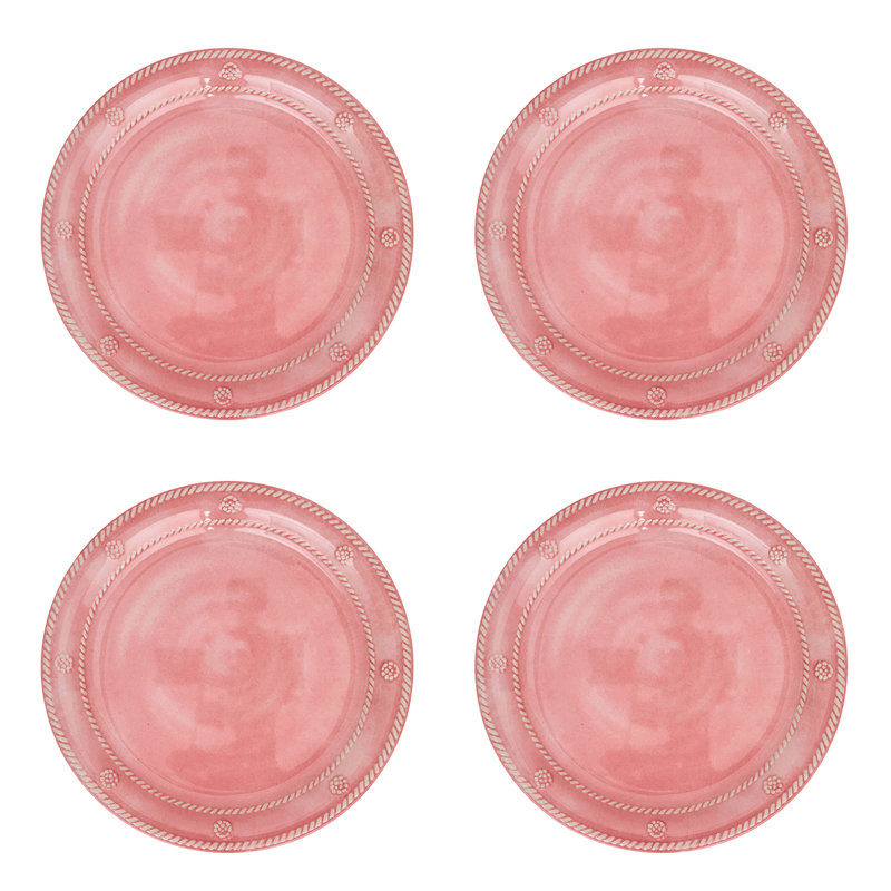 Berry & Thread Melamine Dessert/Salad Plate, Coral