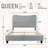 Cloud-feel Fluffy Soft Plush Upholstered Bed-272582216-272582220