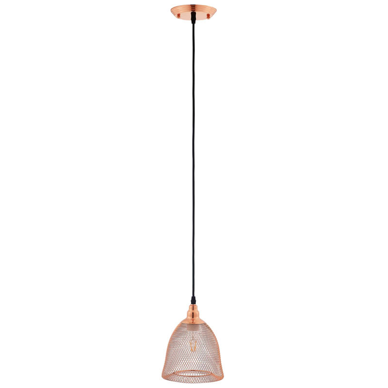 Modway Glimmer Bell-Shaped Rose Gold Pendant Light