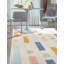 Tapis beige à motif géométrique Mccaleb-1463740912