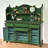 American Country-style Distressed Solid Birch Pantry Cabinet