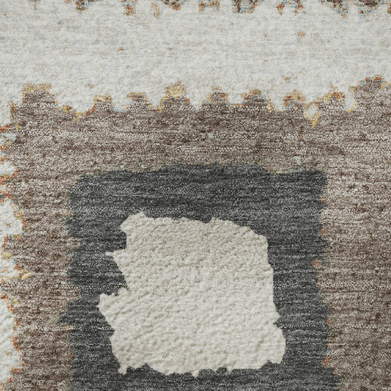 Tapis géométrique de qualité supérieure lavable à la machine Ariel, Rectangle 10 pi x 14 pi
