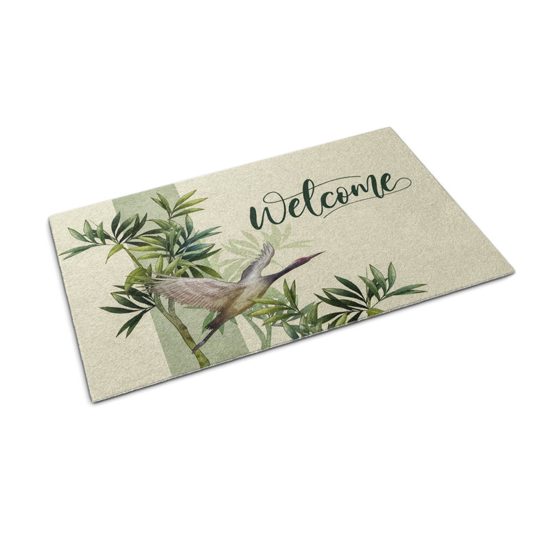 Japanese Style Non-Slip Outdoor Door Mat, 23.6" W x 35.4" L 