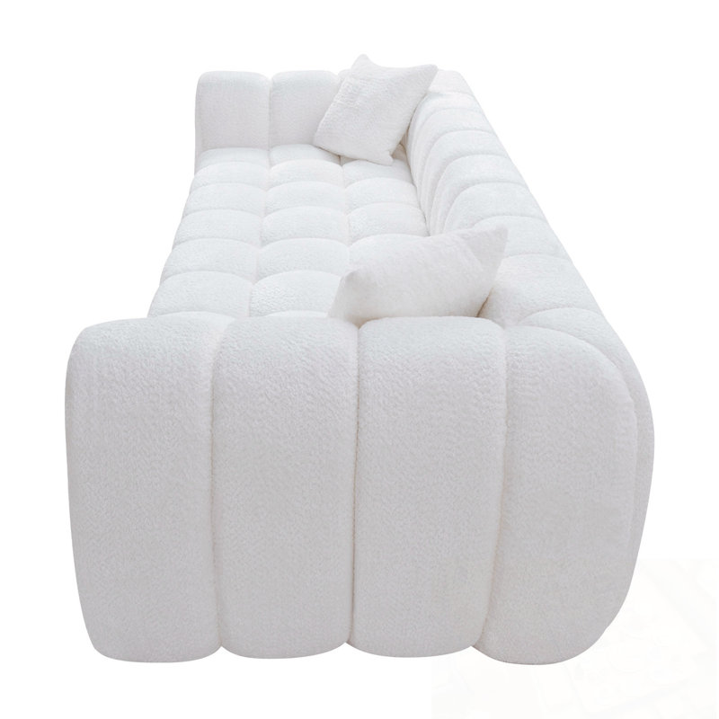 Nuage comprimé Reiby avec deux coussins, White
