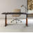 Leather-Wrapped Height Adjustable Desk with Steel Legs-872564656