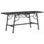  Banc d'arbre en acier noir 43,3 po