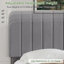 Lit plateforme rembourré en velours amélioré avec tête de lit réglable, conception renforcée et silencieuse, aucun sommier tapissier requis, support de lattes en bois robuste, assemblage facile-618794013-623717988