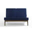 Ensemble de conversation d'extérieur en bois massif avec causeuse et table d'appoint Polett-606672589-606672592