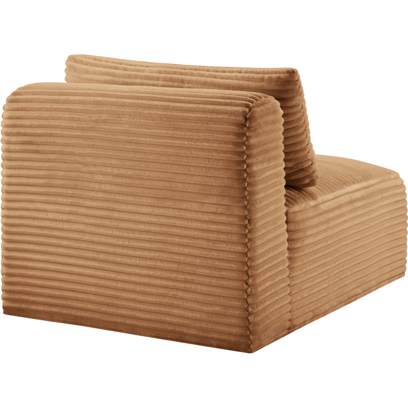 Fauteuil en velours côtelé Carmean Performance, Tissu velours côtelé