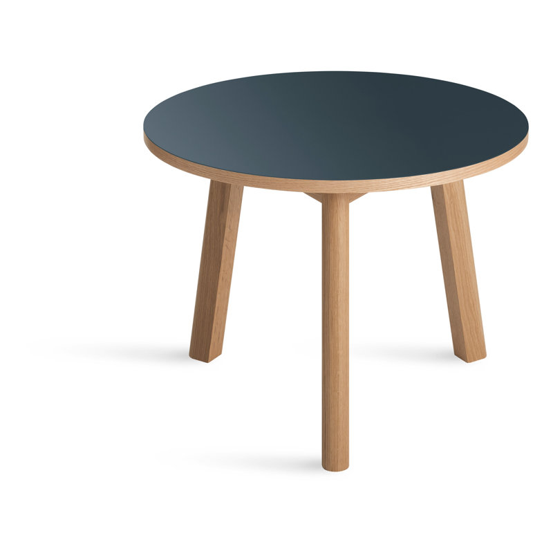 Apt Solid Wood End Table, Black, 21" H x 16" W x 16" D, Walnut